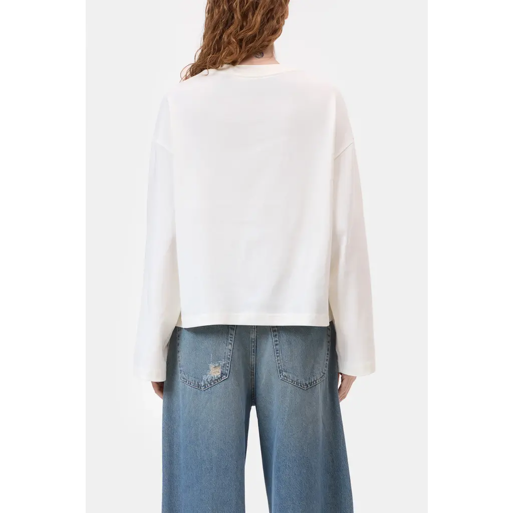 CLOSED t-shirt crewneck in ivory