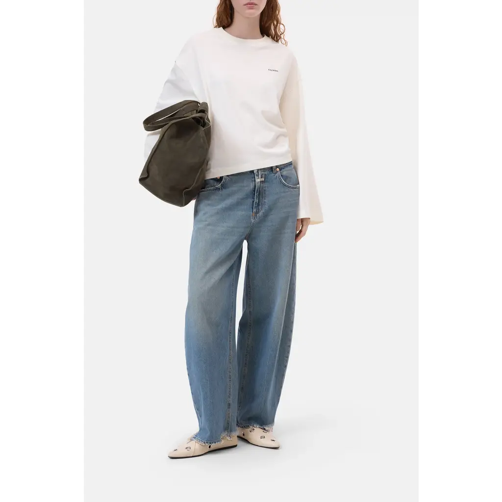 CLOSED t-shirt crewneck in ivory