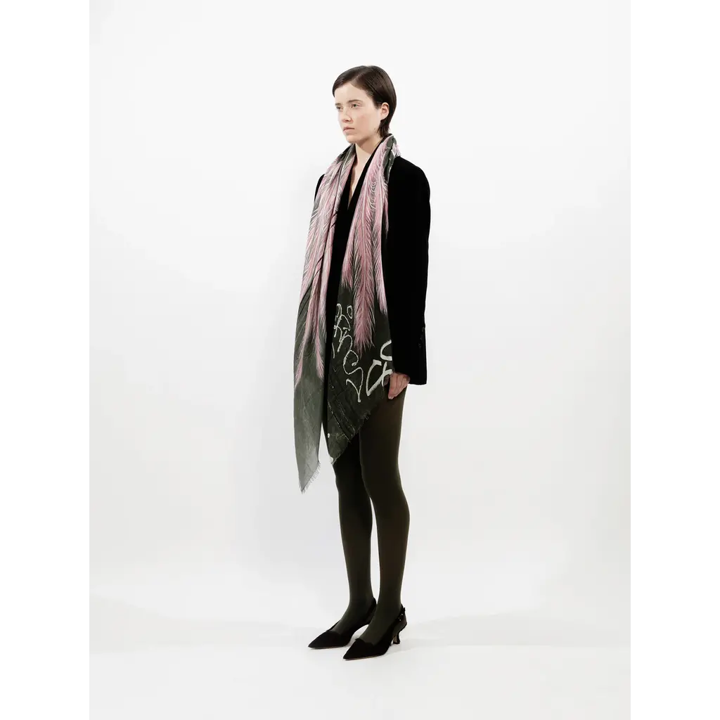 Talking Walls shawl Ela Single Face in print burlesque