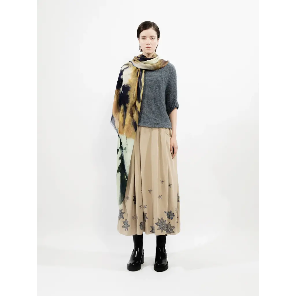 Talking Walls shawl Ela Single Face in print leopard