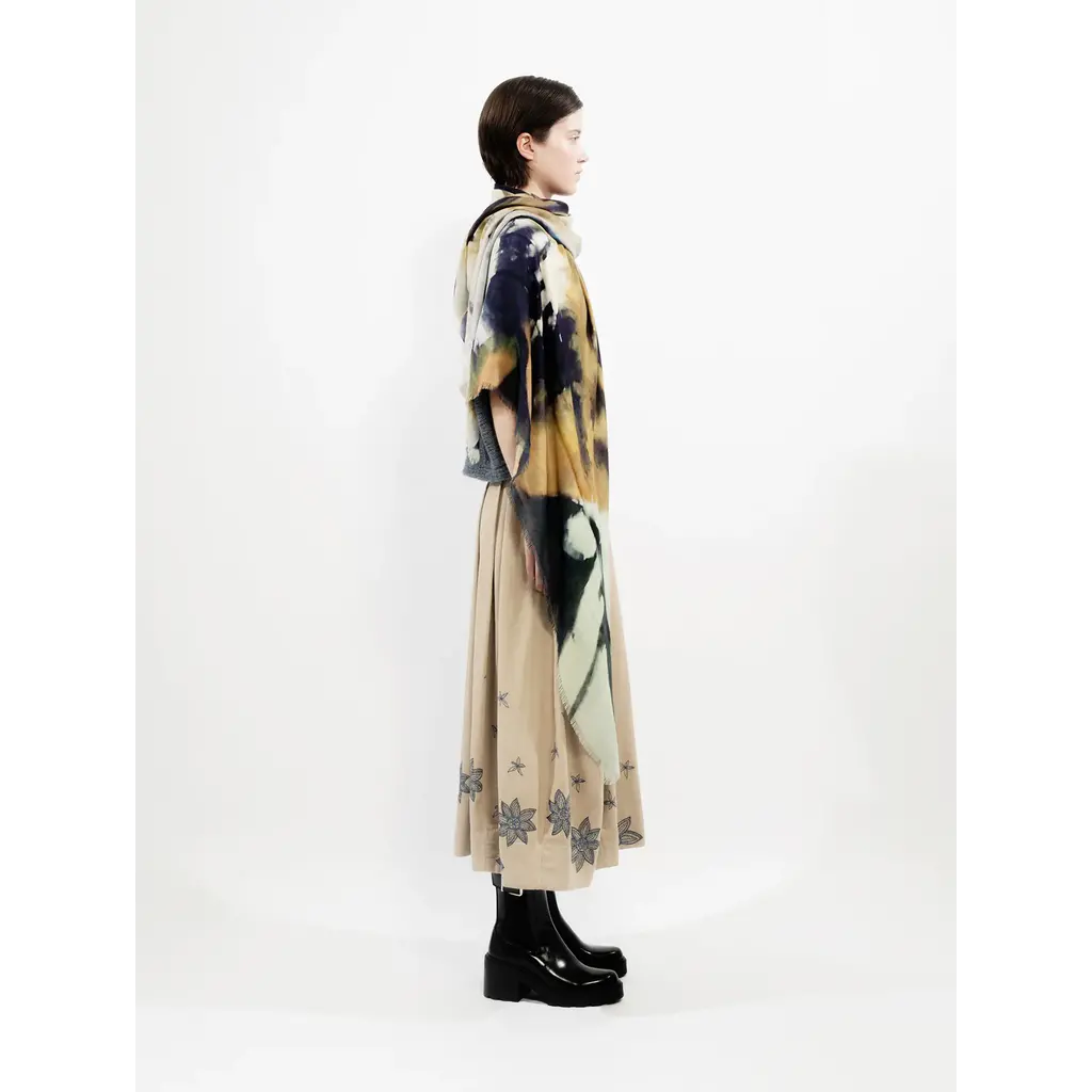 Talking Walls shawl Ela Single Face in print leopard