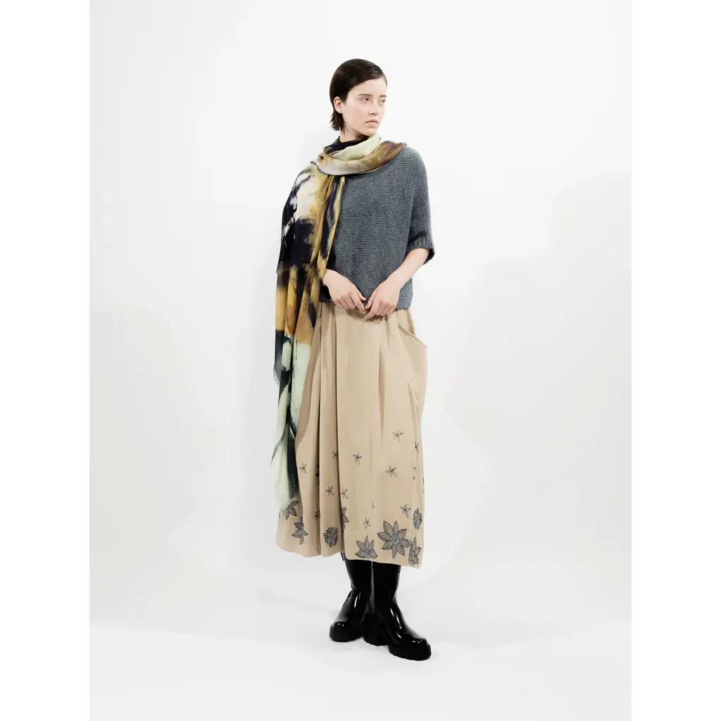 Talking Walls shawl Ela Single Face in print leopard