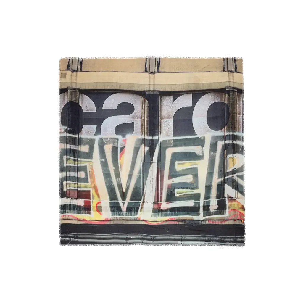 Talking Walls shawl Ela Single Face in prnt ever
