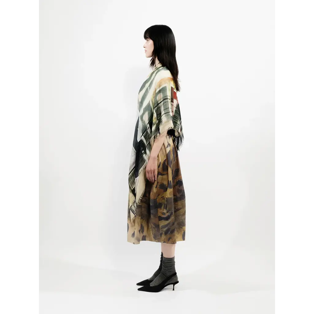 Talking Walls shawl Ela Single Face in prnt ever