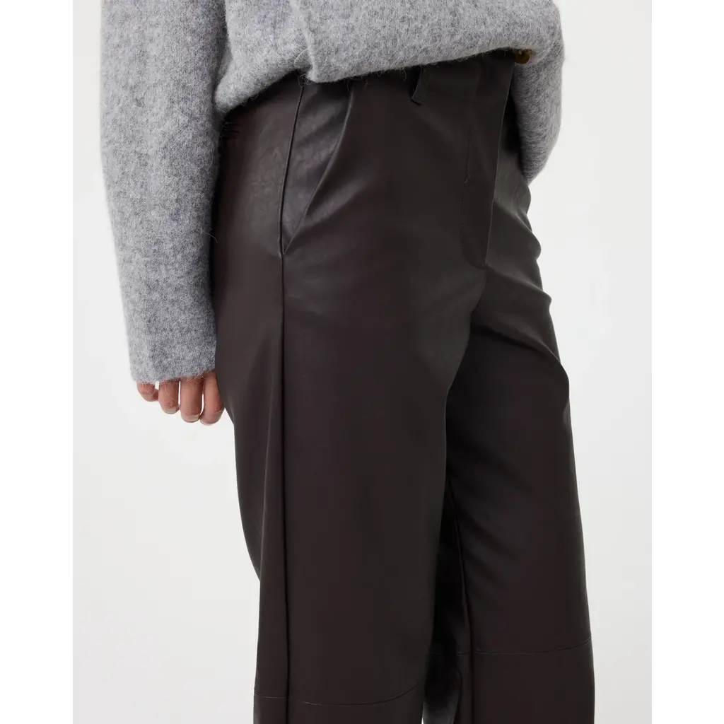 Knit-ted Naomi pantalon in brown/choco