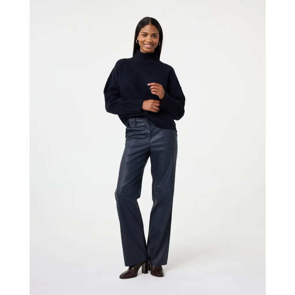 Knit-ted Naomi pantalon in night blue