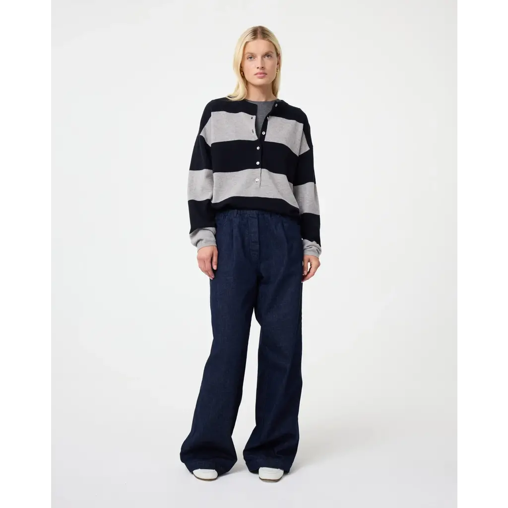 Knit-ted trui Dylan in night blue