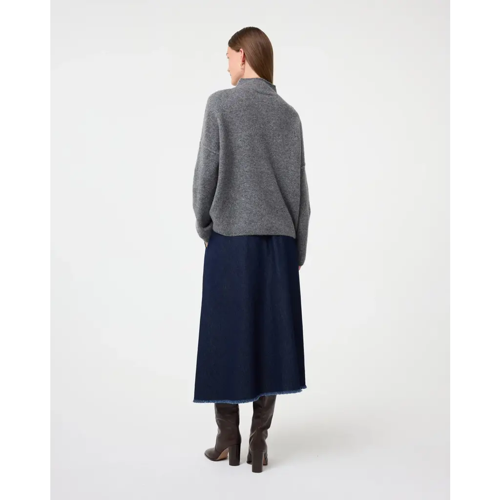 Knit-ted trui Kim in mid grey