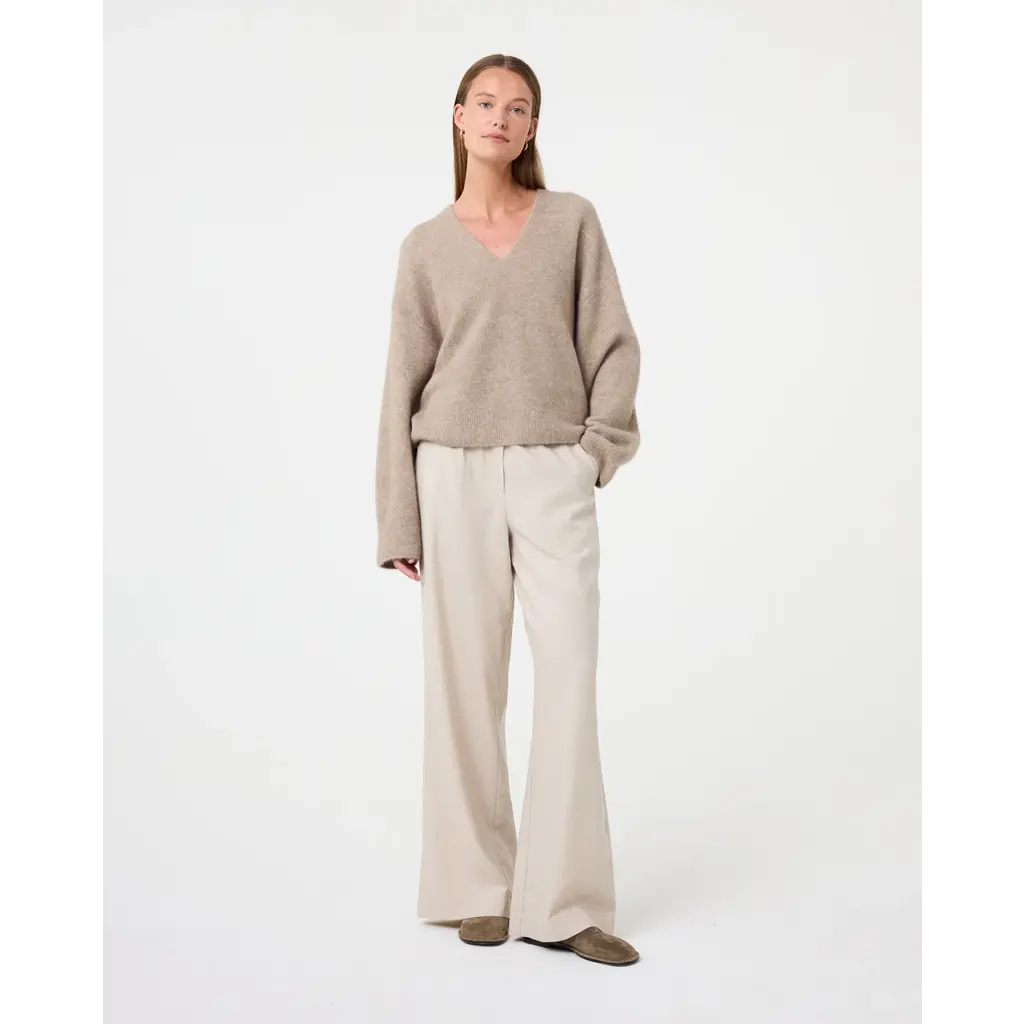 Knit-ted trui Lucia in sand