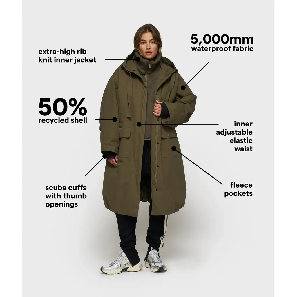 10 Days jas Royal Parka in dark olive
