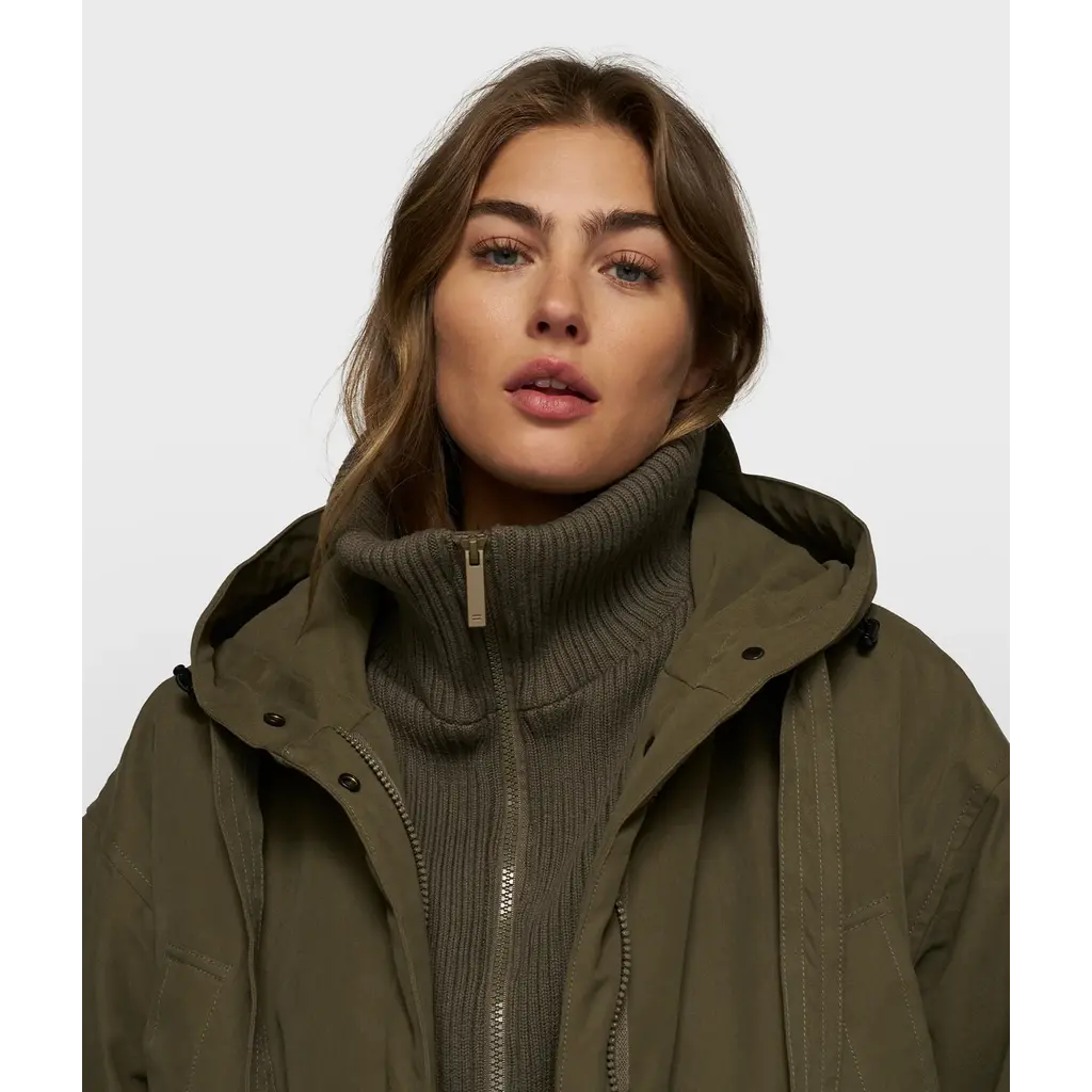 10 Days jas Royal Parka in dark olive