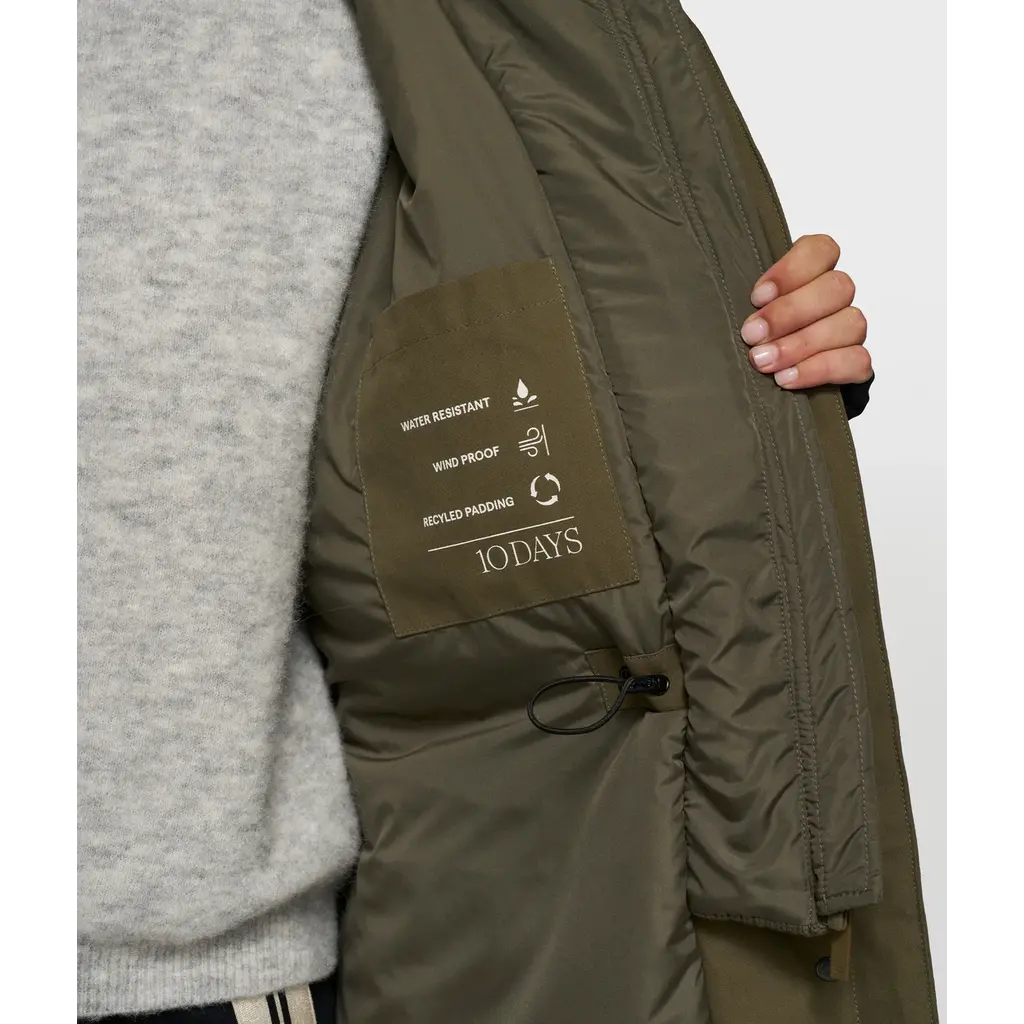 10 Days jas Royal Parka in dark olive