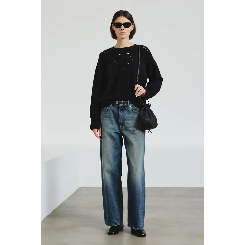 Pomandère trui Knit 8418R 74329 in kleur 999