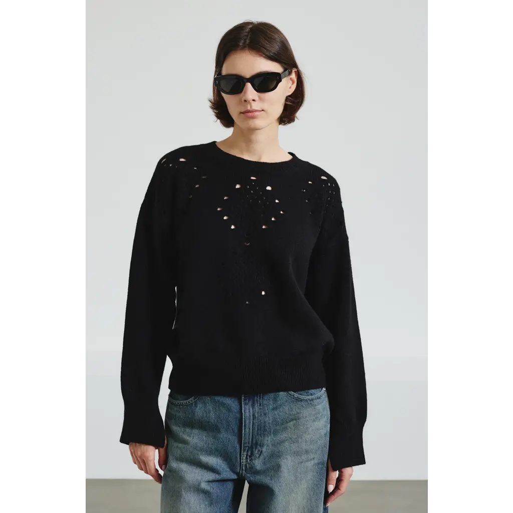 Pomandère trui Knit 8418R 74329 in kleur 999