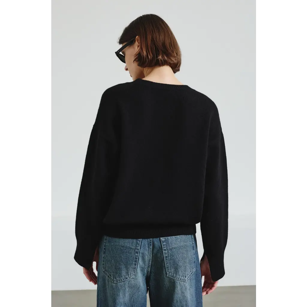 Pomandère trui Knit 8418R 74329 in kleur 999