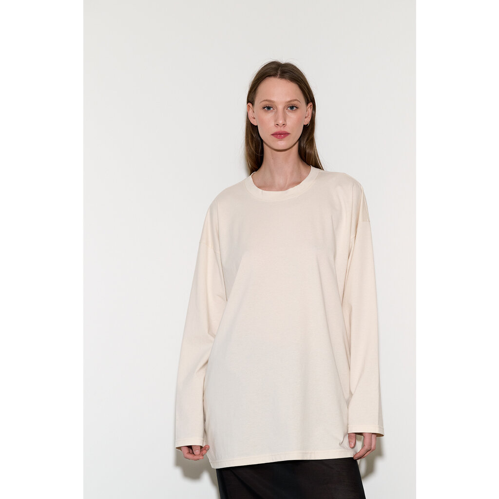 Monique van Heist shirt Box XL in cream jersey
