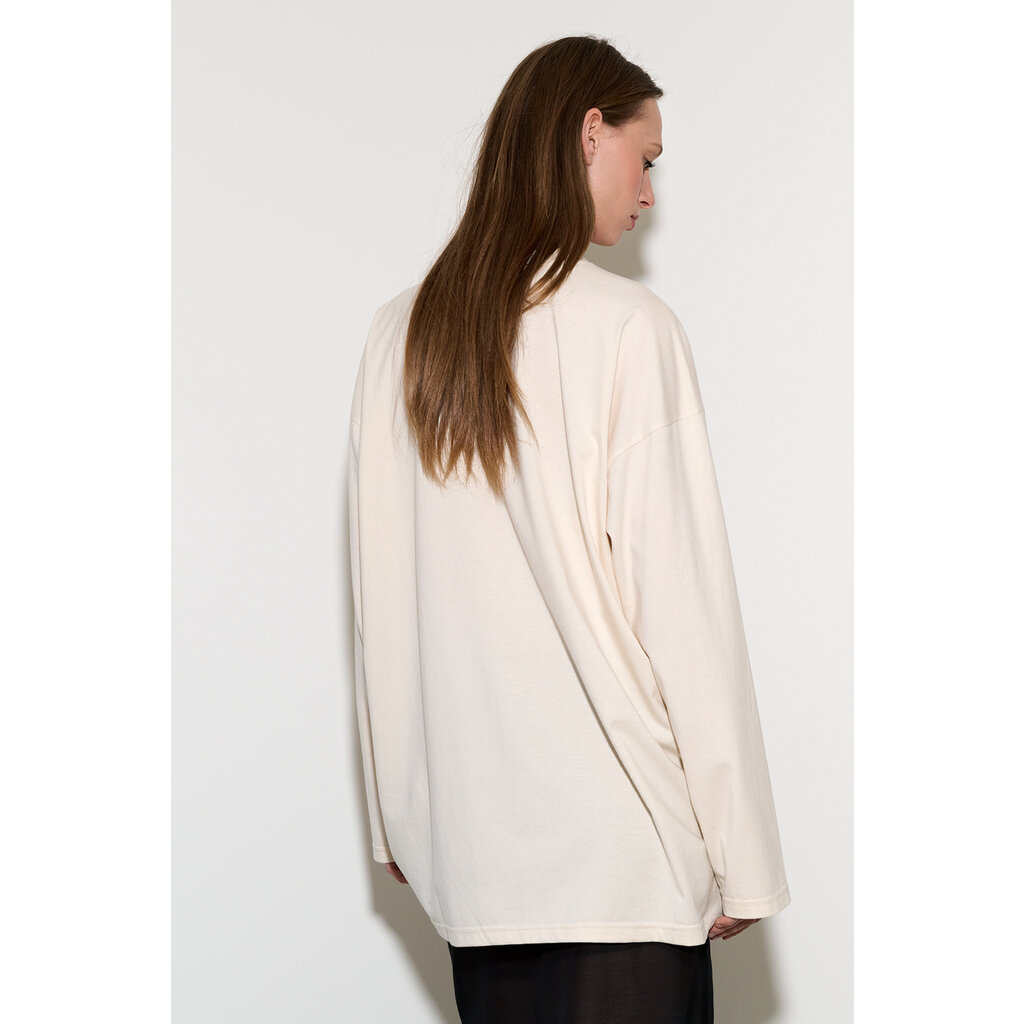 Monique van Heist shirt Box XL in cream jersey