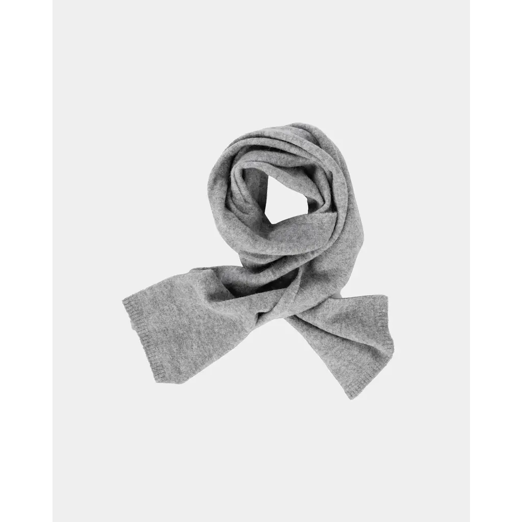 Knit-ted shawl Evi Scarf in mid grey