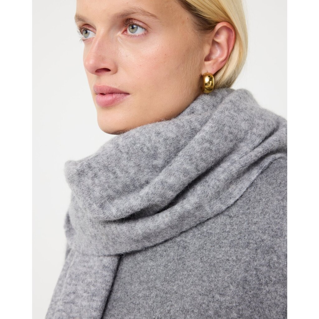 Knit-ted shawl Evi Scarf in mid grey