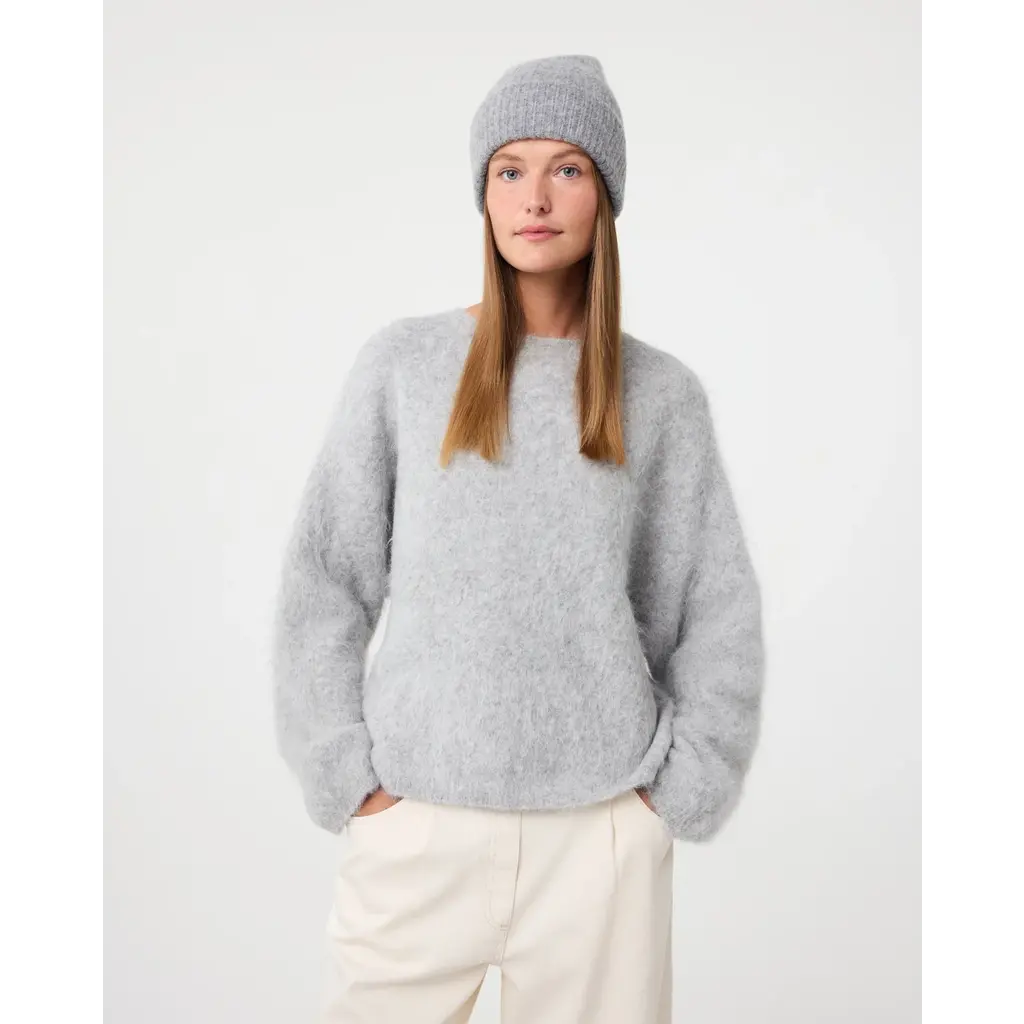 Knit-ted beanie Nora in mid grey