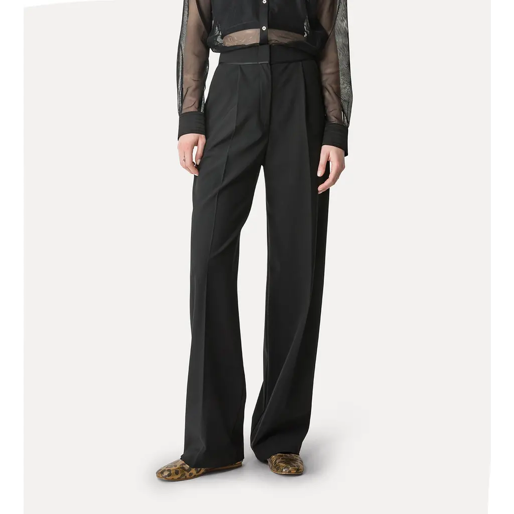 Forte Forte high waist pantalon in noir