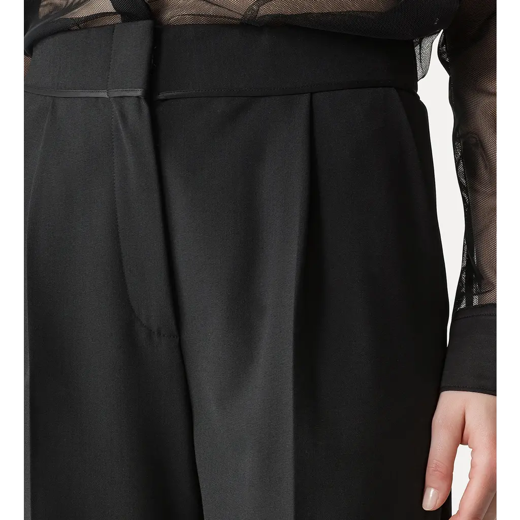 Forte Forte high waist pantalon in noir