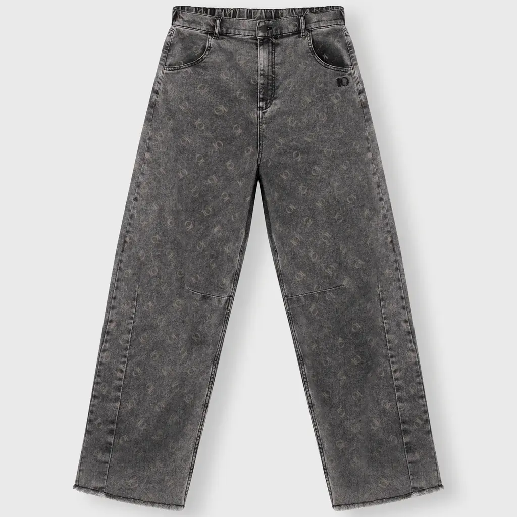 10 Days pantalon western monogram in black