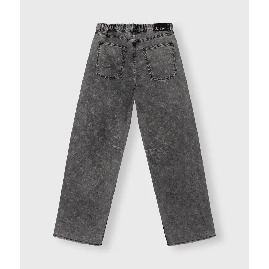10 Days pantalon western monogram in black