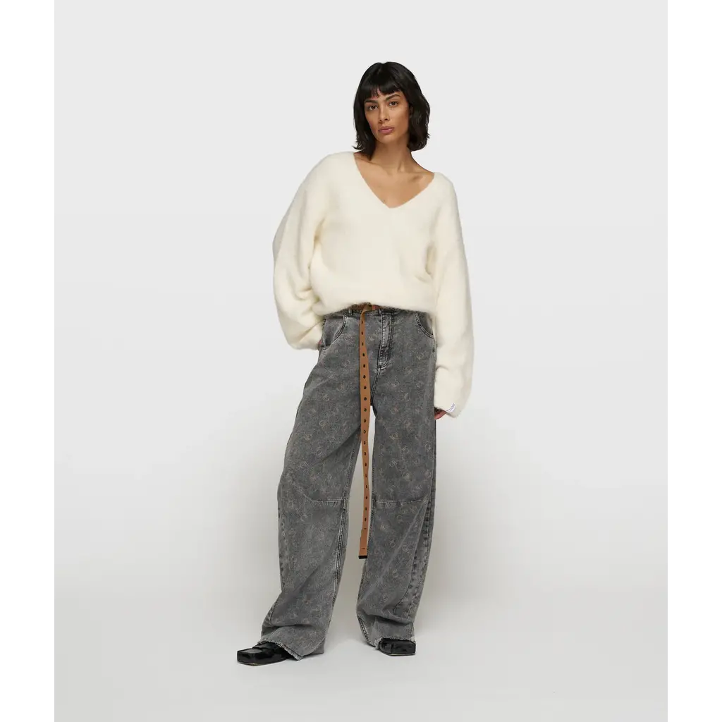 10 Days pantalon western monogram in black