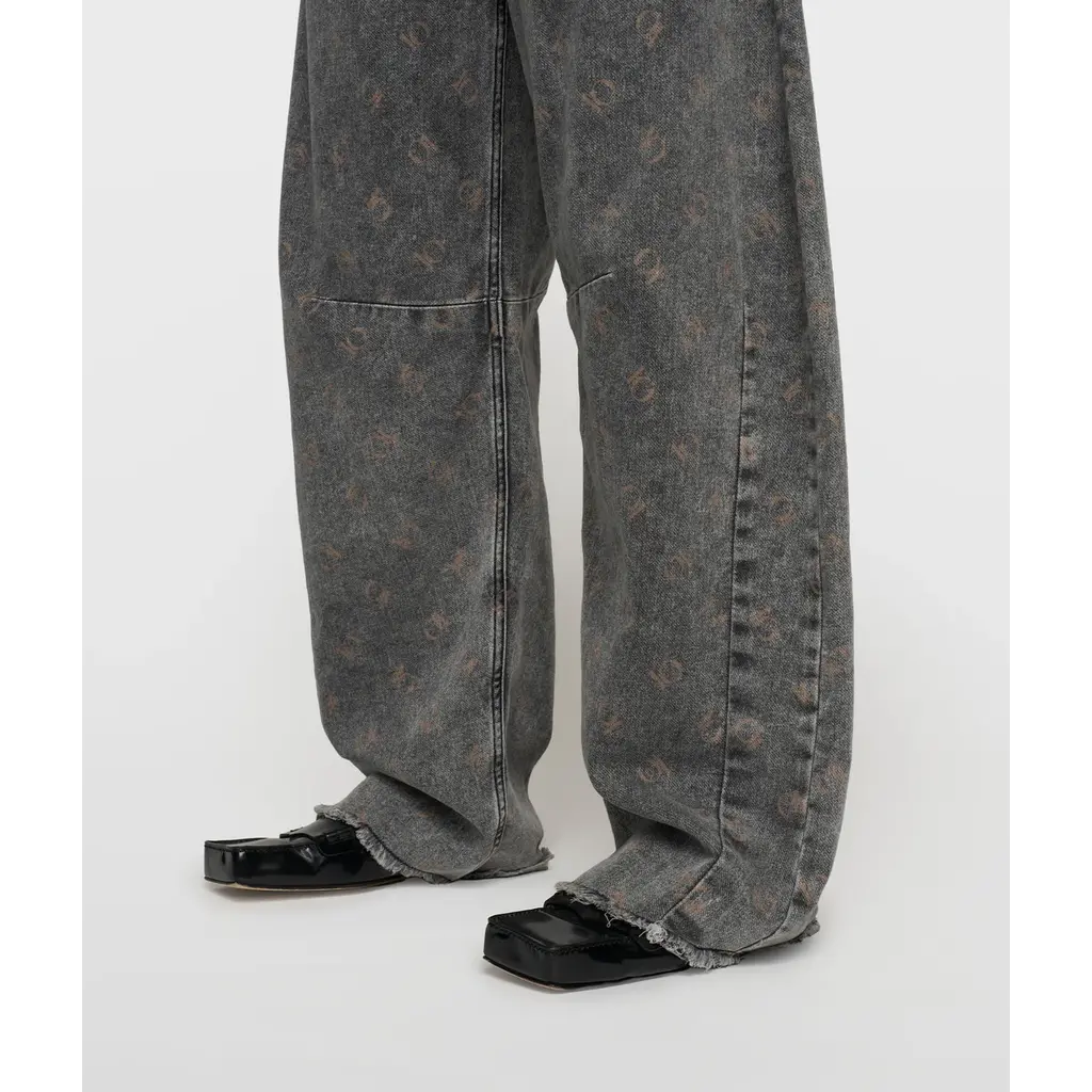 10 Days pantalon western monogram in black