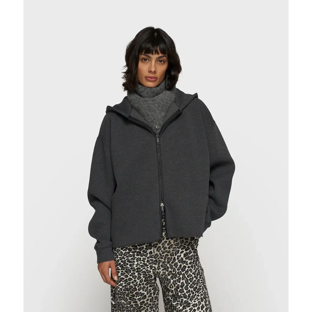 10 Days statement zip hoodie in antra melee