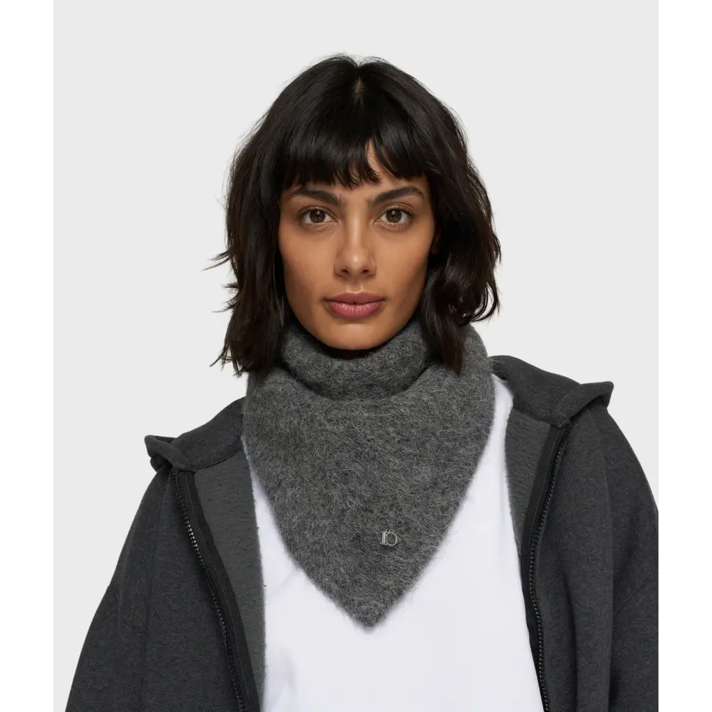 10 Days statement zip hoodie in antra melee