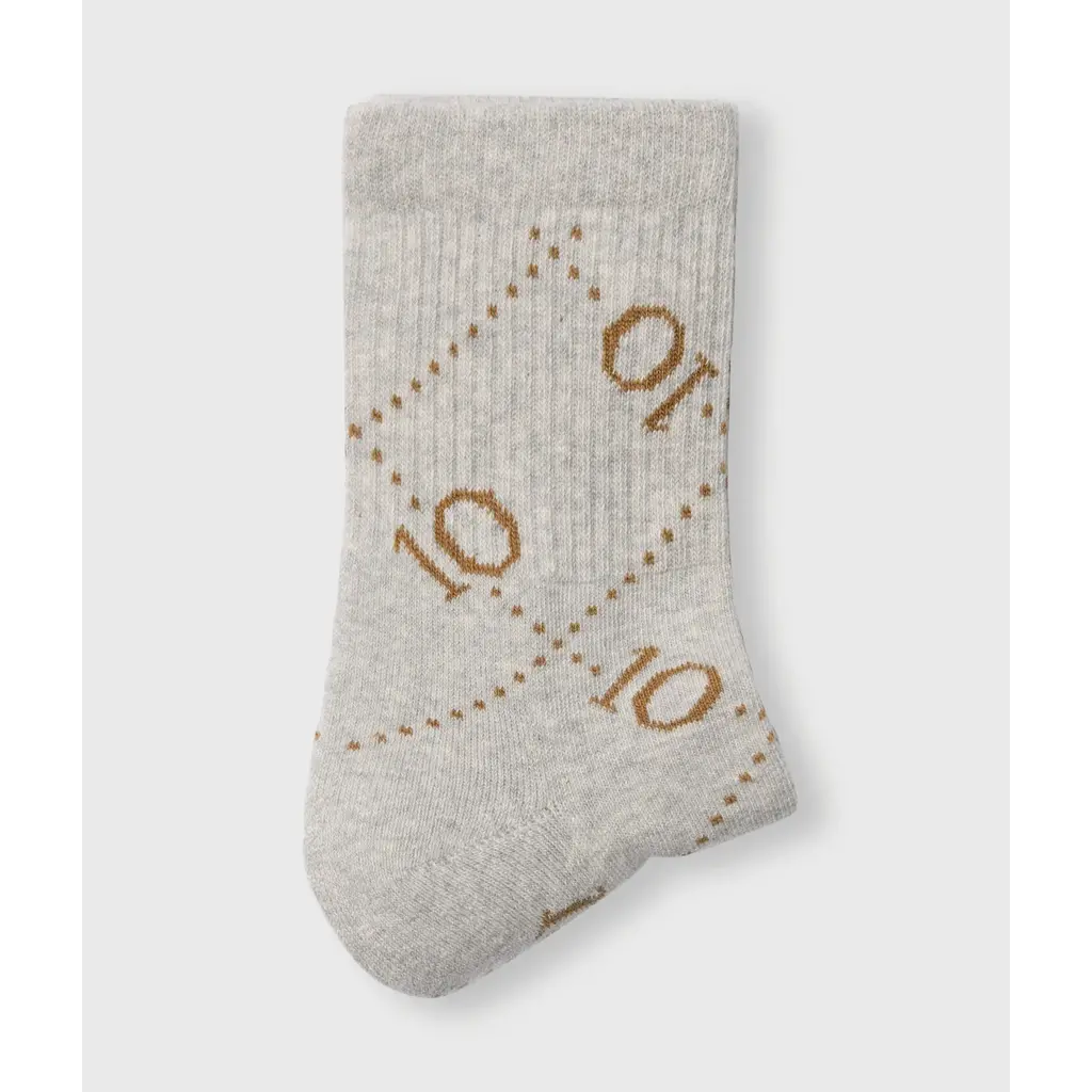 10 Days sokken Monogram in light grey melee
