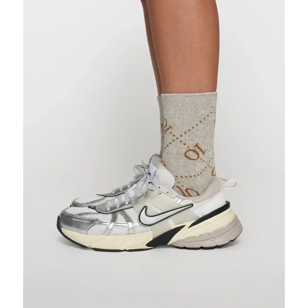 10 Days sokken Monogram in light grey melee