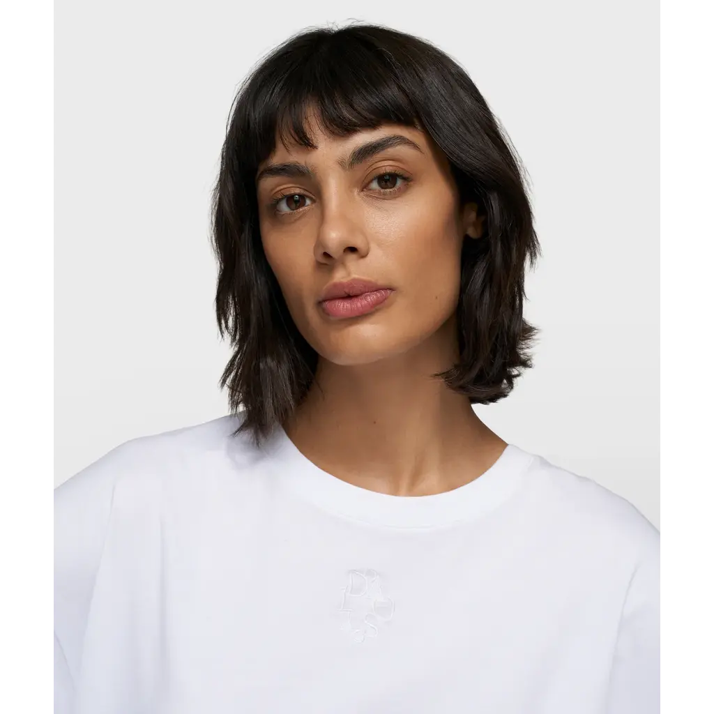 10 Days t-shirt Embro in white