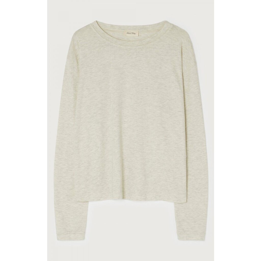 American Vintage t-shirt lange mouw in gris chine