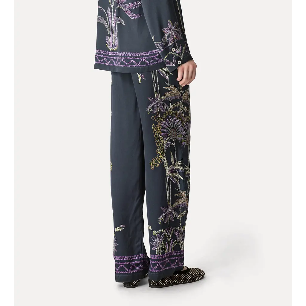 Forte Forte satin pantalon in notte