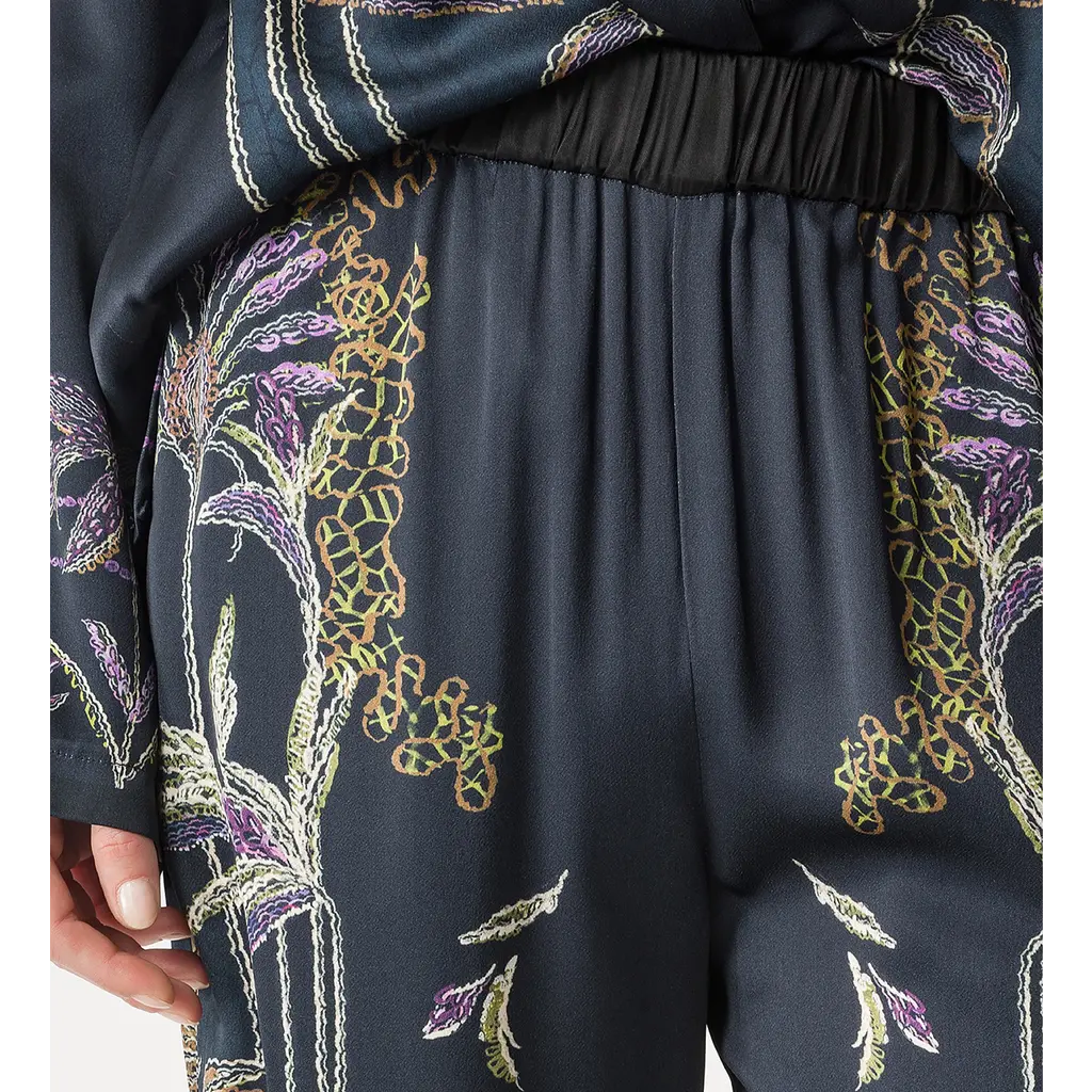 Forte Forte satin pantalon in notte