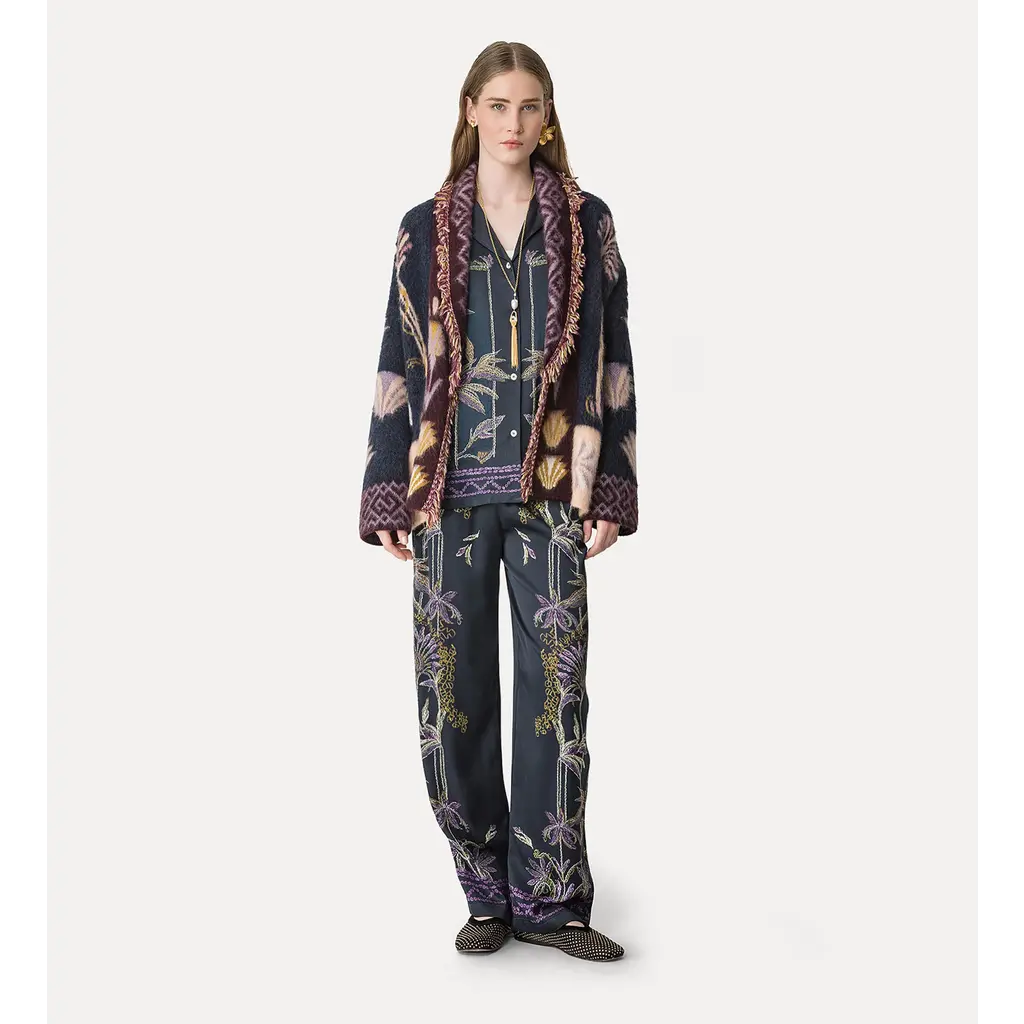 Forte Forte satin pantalon in notte