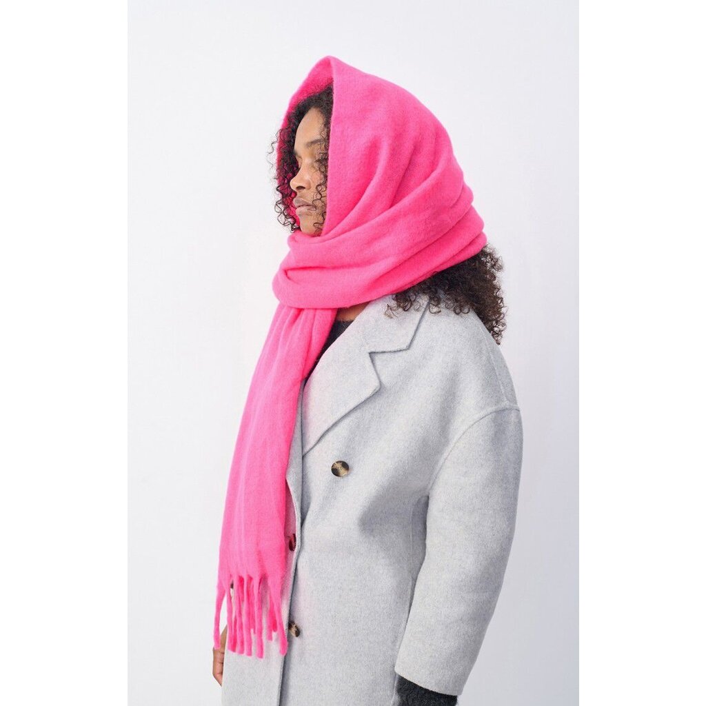 American Vintage shawl in rose fluo