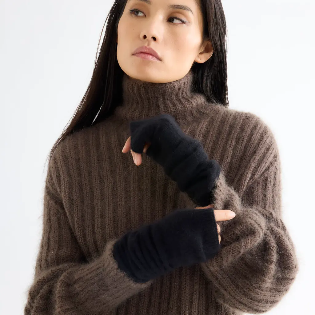 Majestic vingeloze wanten FMT002 in black