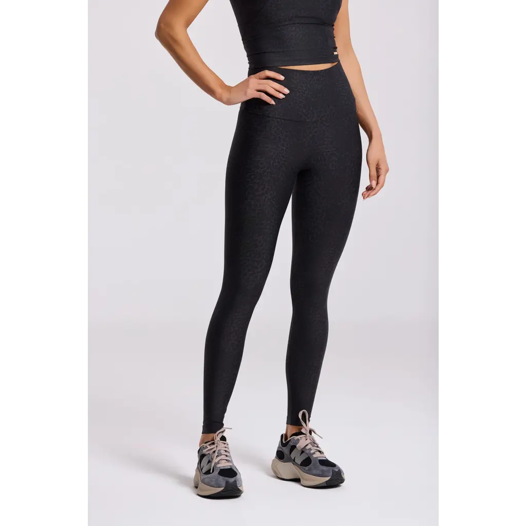 Deblon Sports classic legging high waist in cheetah-black