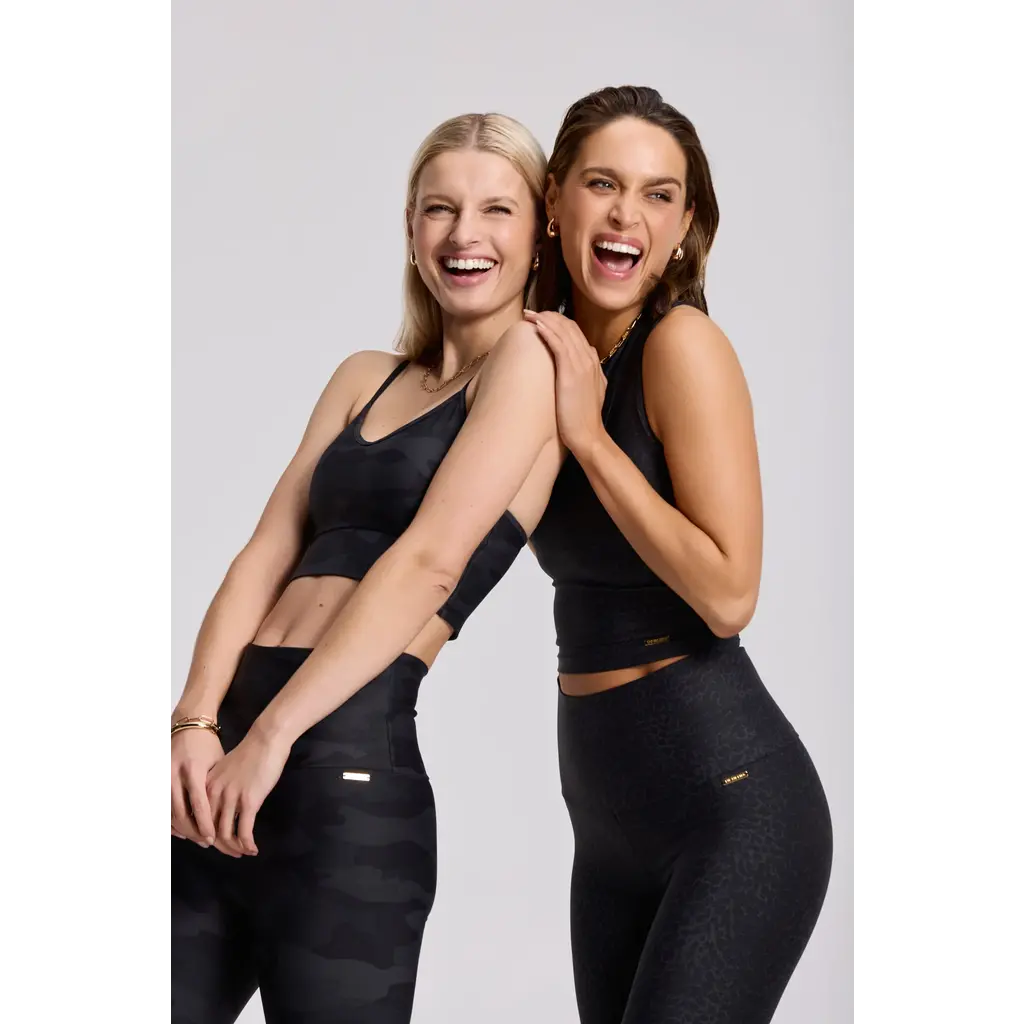 Deblon Sports classic legging high waist in cheetah-black