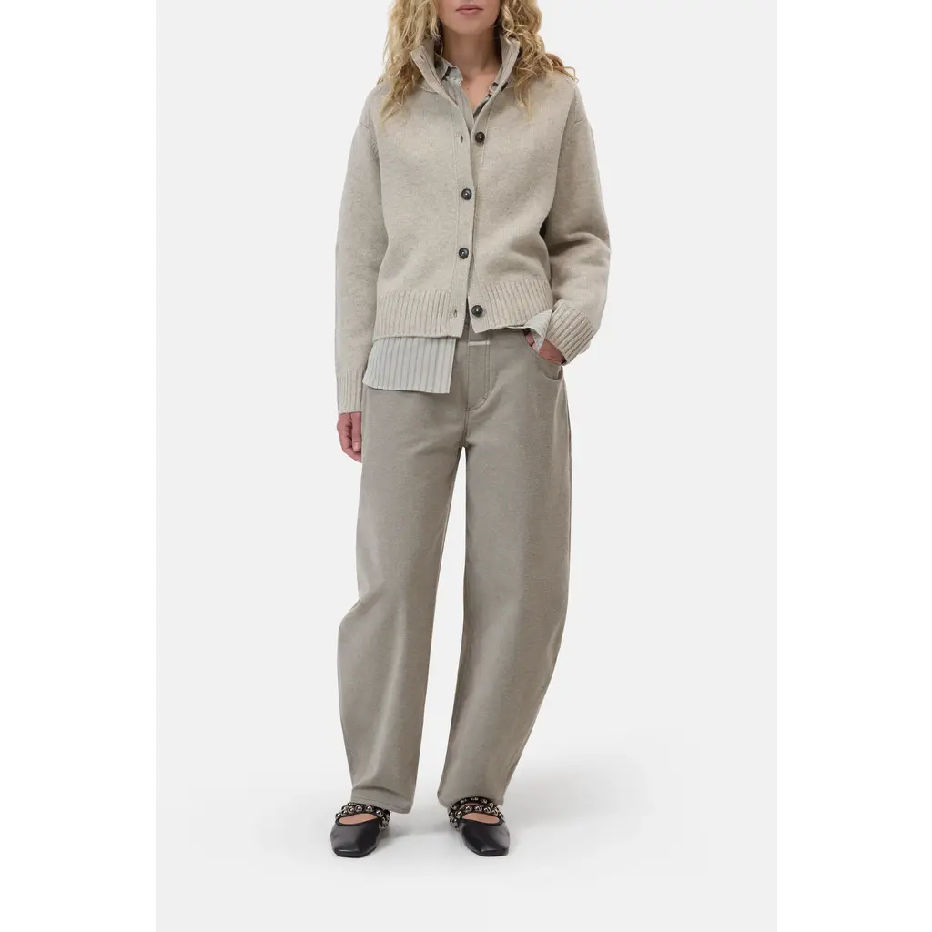 CLOSED rollneck vest in silt grey