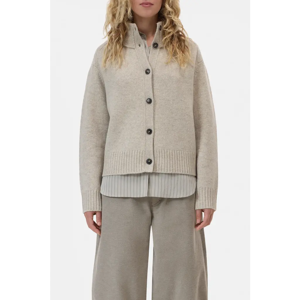 CLOSED rollneck vest in silt grey