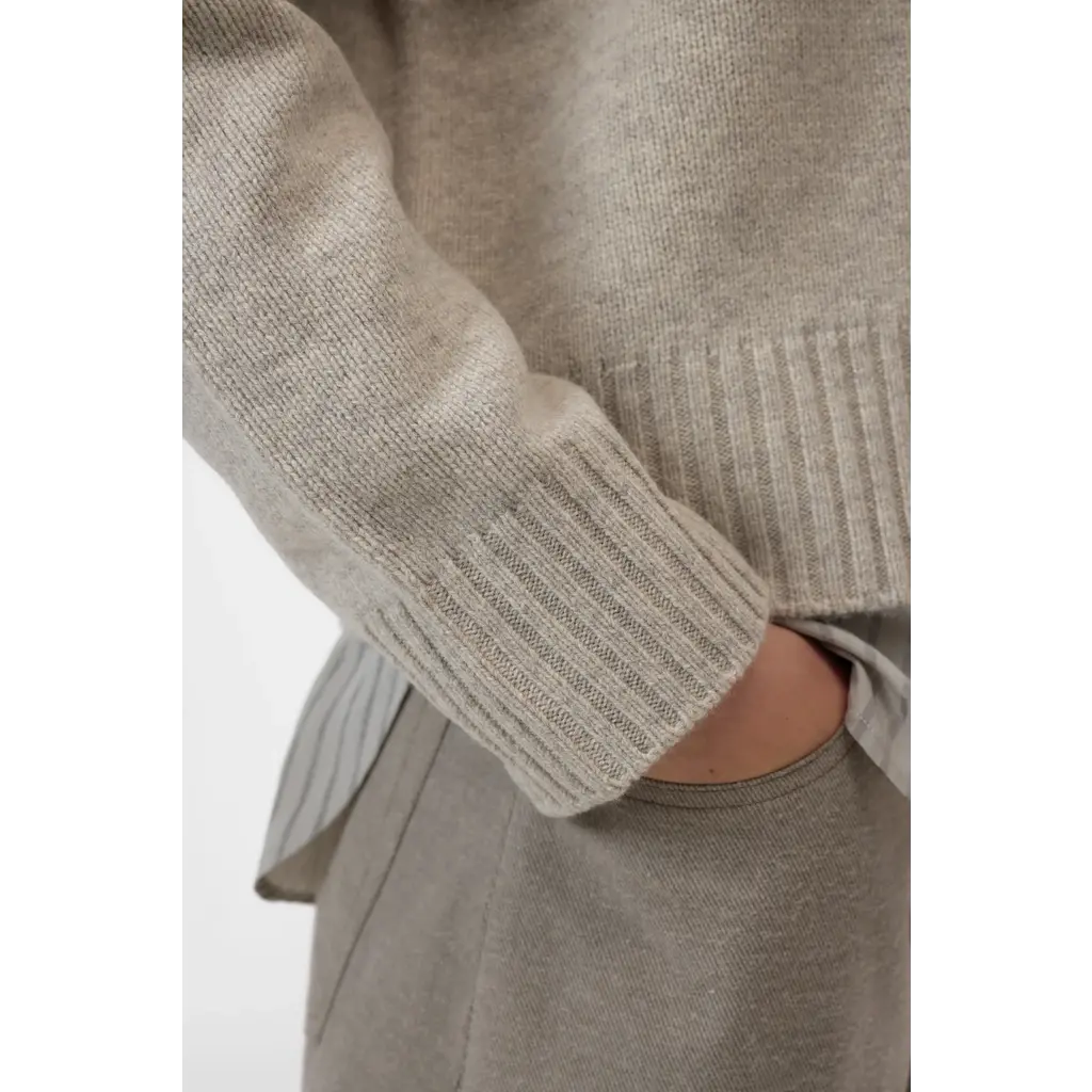 CLOSED rollneck vest in silt grey