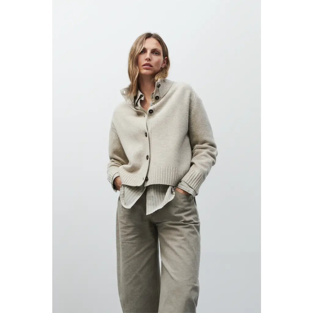 CLOSED rollneck vest in silt grey