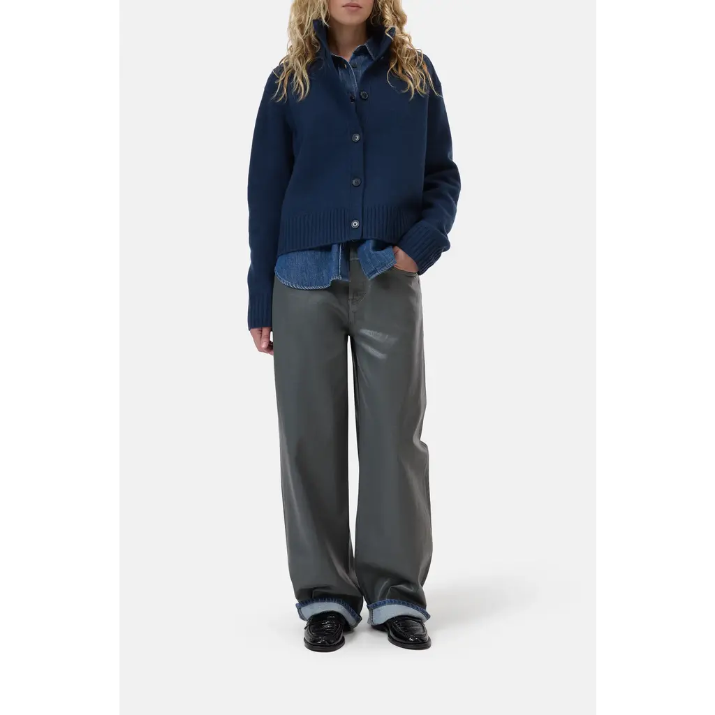 CLOSED rollneck vest in dark night