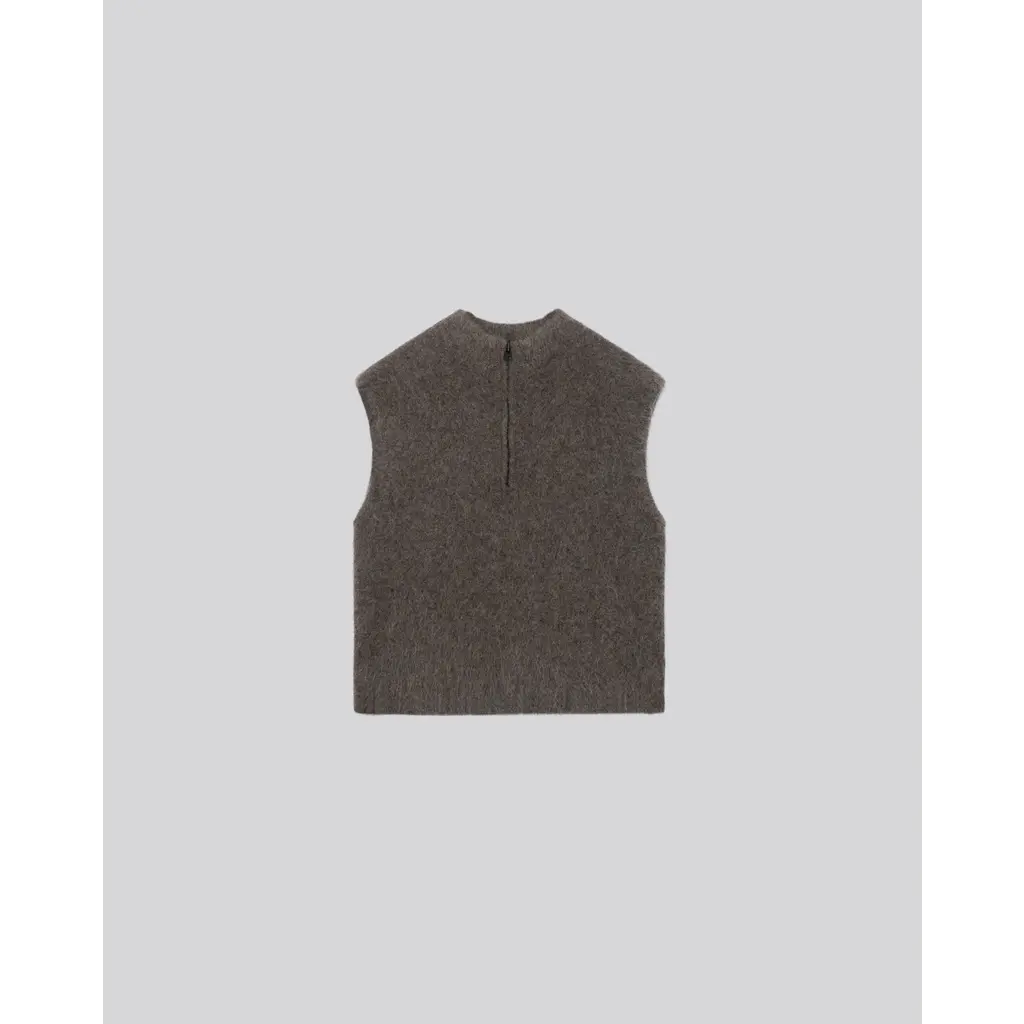 Majestic mouwloos vest in bison