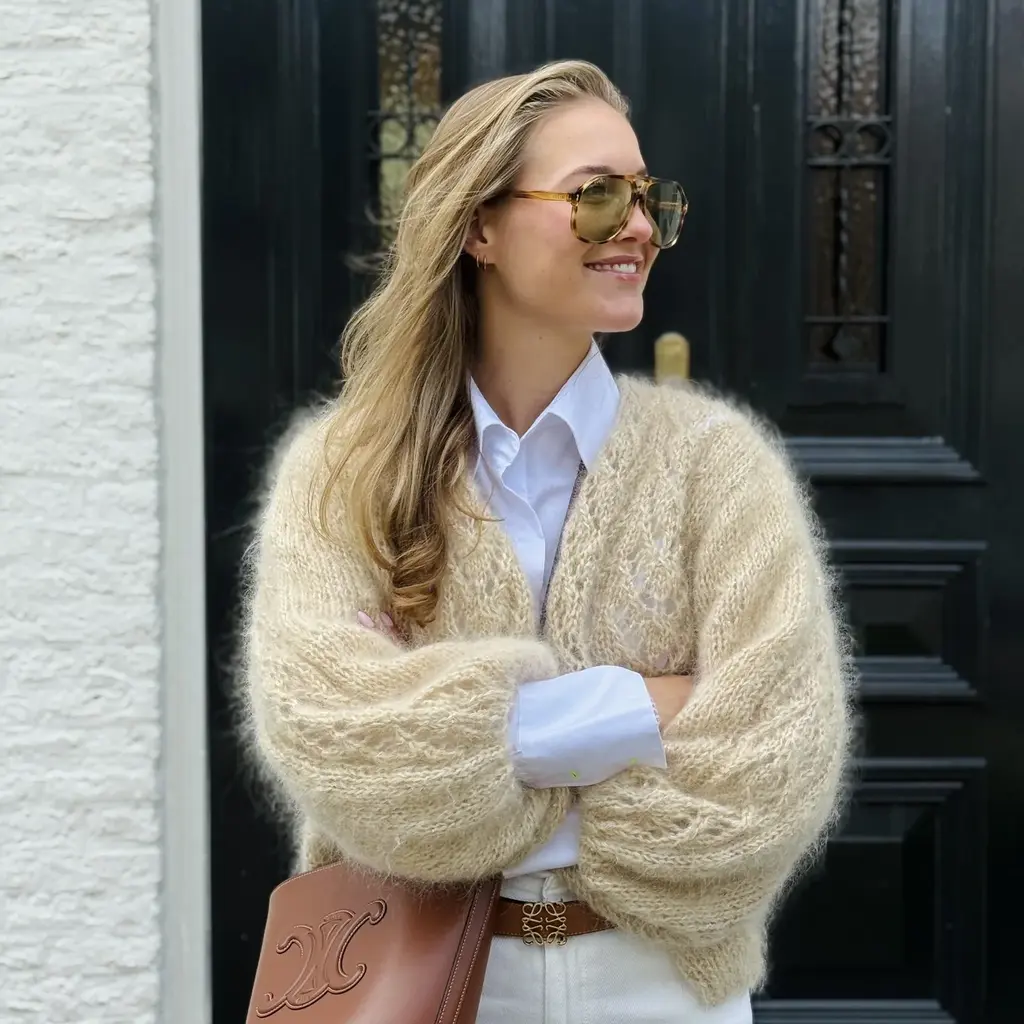 Studio Lavendel Lilly Knit Paillet in champagne